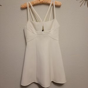 White BCBG dress